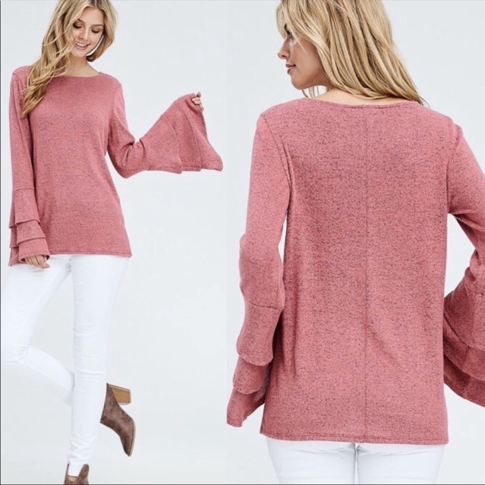 Bell Detail Long Sleeve Top - Picture 2 of 5